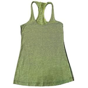 Lululemon Yellow Green Racerback Athletic Tank Top XXS